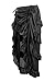 Charmian Women's Steampunk Gothic High Low Cyberpunk Skirt