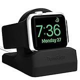 TomRich T90 Apple Watch Stand for Apple Watch Charger with Night Stand Mode for Apple Watch Series 4/ Series 3 / Series 2 / Series 1 / 44mm/42mm /40mm/ 38mm - Black