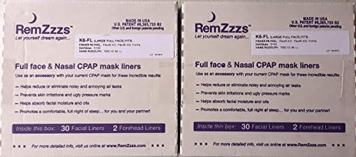RemZzzs CPAP Mask Liners - 2-Pack - 60 Nights Supply (Fits The Following Full Face Masks: Fisher PAYKEL FLEXIFIT 431 - Fisher PAYKEL FLEXIFIT 432 - Fisher PAYKEL Forma - ZZZ-PROBASICS Full FACE)