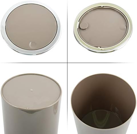 Amazon Com Msv Kamaka Collection 6 Litre Abs Plastic Rubbish Bin Brown Diameter 18 5 X 26 Cm Kitchen Dining