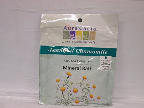 Aura Cacia Aromatherapy Mineral Bath, Tranquil Chamomile, 2.5 ounce packet (Pack of 3)