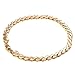 FOLLOWMOON 18k Gold Plated Men's Bracelet Chain