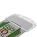 5 Pack - Vertical Half Card Badge Holder for Smart Cards (CHIP Insert) PIV Common Access and Credit Cards - Crystal Clear Hard Polycarbonate Plastic - Heavy Duty Grippers Clamp Tight by Specialist ID