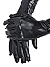 Simplicity Women's Sexy Shiny Liquid Wet Look Long Party Gloves,black