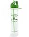 Motivational Bottle 30oz Fitness Workout Sports Water Bottle with Unique Timeline | Measurements | Goal Marked Times For Measuring Your Daily Water Intake, BPA Free Non-toxic Tritan (Green)