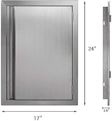Bi Dtool Single Bbq Access Door 304 Stainless Doors For Indoor Outdoor Kitchen Outdoor Cabinet Barbeque Grill Or Bbq Island 17 W X 24 H Amazon Sg Lawn Garden
