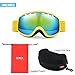 Gonex Kids Ski Goggles Anti Fog Snow Board Goggoles for Youth Children Toddler (Yellow)