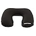 SwissGear Quick-Inflate Travel Neck Pillow in Black for Neck Pain, Headaches, Muscle Recovery, Travel, Sleep, Leisure