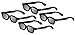eDimensional Adult Passive Polarized 3D Glasses Family Pack, 8 Pairs