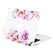 TOP CASE - Floral Reflection Pattern Graphics Rubberized Hard Case Compatible MacBook Air 13