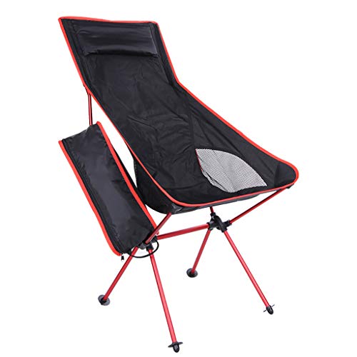 Sunnyys Outdoor Portable Camping Aluminum Stool Outdoor Back Folding Chair Fishing