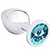 AKStore Large Super Quality Deluxe Steel Fetish Plug Anal Butt Jewelry for Fetish Kinky Sex Love Games Personal Sex Massager Good Valentine 'S/Birthday Gift (Light Blue)