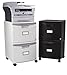 Storex 61312B01C Two-Drawer Mobile Filing Cabinet, 14-3/4w x 18-1/4d x 26h, Black