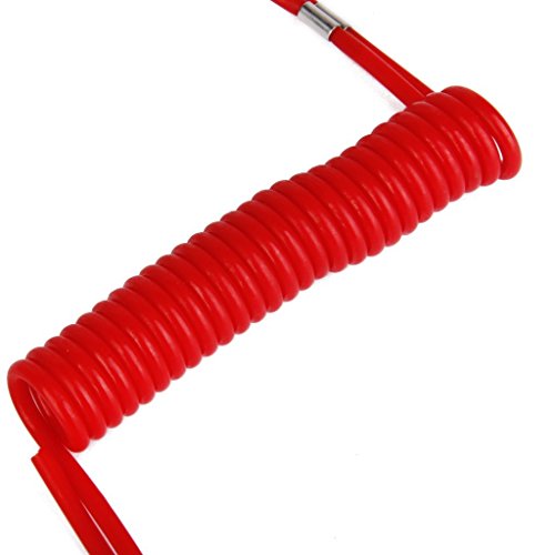 STONCEL Safety Boat Motor Outboard Kill Switch Key Lanyard Ignition Red (2 Pack)