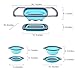 Collapsible Colander - Over the kitchen sink strainer - Silicone Kitchen Strainer Set of 3-6 quart,3 Quart and 2 Quart for Draining Pasta, Vegetable and Fruit(Blue)