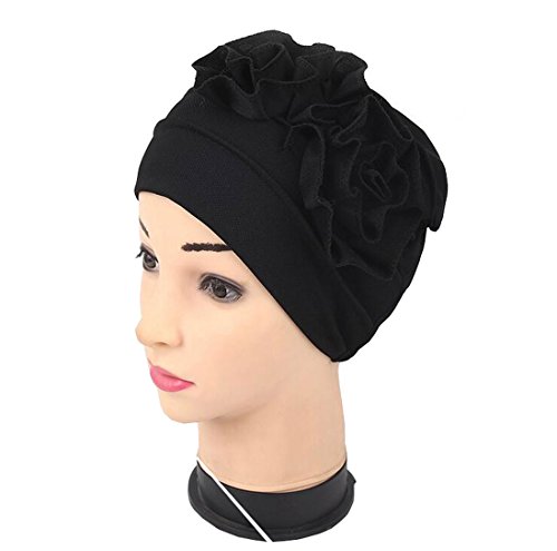 Luckystaryuan 3Pack Womens Chemo Hat Beanie Turban Headwear for Cancer Patients (Style 1) - Thumbnail 2