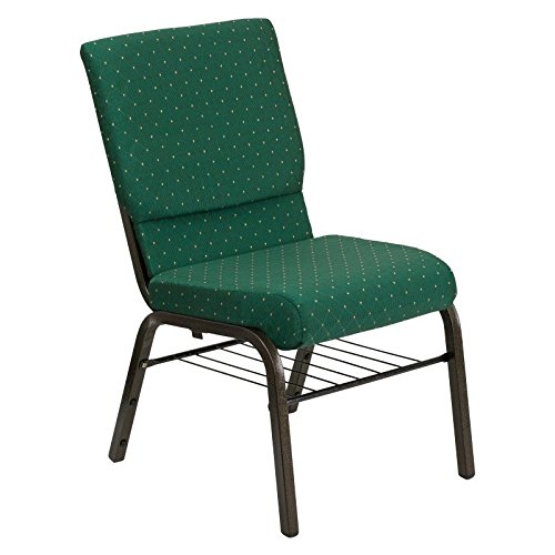 Flash-Furniture-HERCULES-Series-185W-Church-Chair-in-Fabric-with-Book-Rack-Gold-Vein-Frame