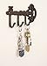 Comfify Decorative Wall Mounted Skeleton Key Holder | Vintage Key with 3 Hooks | Wall Mounted | Rustic Cast Iron | 7.9 x 4.1 |- with Screws and Anchors