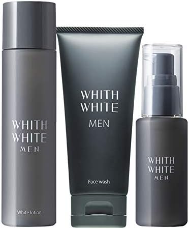 Men’s Skin Care Set, Quasi Drug, Face Wash & Lotion & Beauty Serum, Vise White, For Men From 30s to 50s, Perfect Countermeasure for Men from Men (Men’s Cosmetics), 3.4 oz (95 g) & 4.2 fl oz (120 ml) & 1.7 fl oz (50 ml)