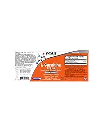 Now Foods, L-CARNITINE, 500 mg, 60 Vcaps, 72, 60, 1, 1