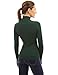 PattyBoutik Women V Neck Button Ribbed Sweater (Dark Green Medium)