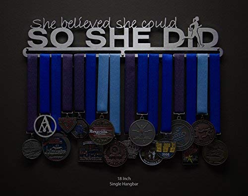 Allied Medal Hangers She Believed She Could So She Did - Runner Figure (18" Wide with 1 Hang bar)