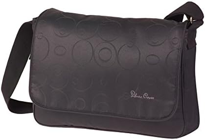 black silver cross changing bag