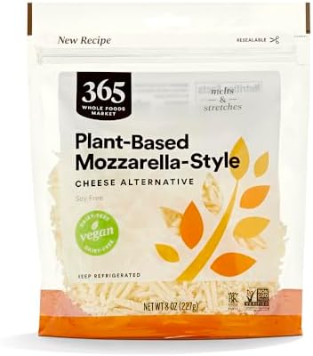 365 By Whole Foods Market, Cheese Non Dairy Mozzarella Shreds, 8 Ounce