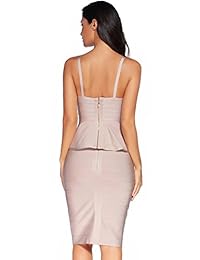 Meilun vestido de dos piezas para mujer, con correa de celebridad, vestido de vendaje