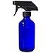 JUVITUS 8 oz Cobalt Blue Boston Round Bottle With Black Trigger Spray (Single)