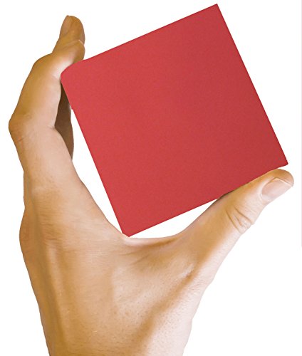 200 Bright Apple Red Color 65lb Cover|Card Paper - 4" X 4" (4X4 Inches) Small Square Card Size - 65 lb/pound Light Weight Cardstock - Quality Printable Smooth Surface for Colorful Results