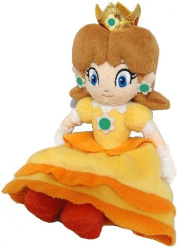 TinTek® 8" Official Super Mario Princess Daisy Soft Stuffed Plush Toy 8 Inches