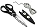 Tip-Top Kitchen Scissors with Magnetic Holder & Tea Infuser - Ultra Sharp Strong Durable - 100% Rust Proof - Soft Grip