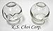 Glass Fire Cupping Jars with Finger Grips - #4 (Outer Dia. 2.5