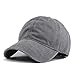 Unisex Vintage Washed Distressed Baseball Cap Twill Adjustable Dad Hat,J-grey,One Size