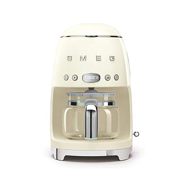 Cafetera de filtro italiana Smeg DCF02CREU 220v. Crema