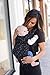 Baby Tula Explore Baby Carrier 7 – 45 lb, Adjustable Newborn to Toddler Carrier, Multiple Ergonomic Positions, Front and Back Carry, Easy-to-Use, Lightweight – Discover, Black with Gray Stars