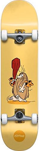 Almost Captain Caveman Mid Complete Skateboard -7.37 Blonde Yellow