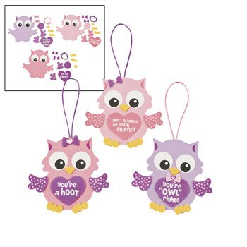 Valentine Owl Ornament Craft Kit