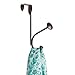 iDesign Pello Over the Door Organizer Hooks for Coats, Hats, Robes, Towels - Double Hook, Bronze