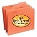 Smead File Folder, Reinforced 1/3-Cut Tab, Letter Size, Orange, 100 per Box (12534)