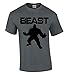 icustomworld Gym Beast Hulk T-shirt Workout Motivation Cool Shirts L Charcoal