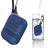 MICOK Compatible Airpods Case, Waterproof Airpods Cover, Shock Resistant Silicone Airpods Case Cover and Skin with Keychain for Airpods 1 & 2 [Not for Wireless Charging Case] , Airpods Accesssories