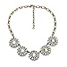 Fun Daisy Vintage Classic 5 Crystal Flowers Fashion Necklace - xl00851