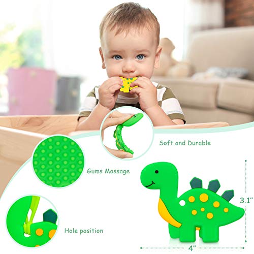 TitaCare Dinosaur Baby Teething Toys Set, Dinosaur Teether, Dinosaurs