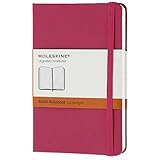 Moleskine Classic Notebook, Pocket, Ruled, Magenta, Hard Cover (3.5 x 5.5) by
