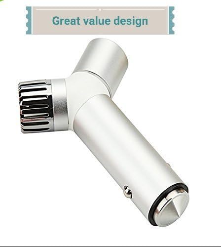 Black Friday best deal on BIKSI Multi function 3.0 Car Charger with Air Ionizer Purifier with Freshener,Emergency Hammer, Light Indicator , Smoke Smell Remover
