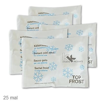 KK Kälte-Sofort-Kompresse 25er Pack Eispack Eiskompresse Kältekompresse Kühlkompresse 14 x 18 cm (25 Stück)