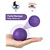 Glymnis-4-in-1-Foam-Rollers-for-Deep-Tissue-Muscle-Relax-Massage-with-1-Massage-Stick-and-2-Massage-Balls-Lightweight-Trigger-Point-Massage-Fitness-Physio-Gym-Purple Glymnis 4 in 1 Foam Rollers for Deep Tissue Muscle Relax Massage with 1 Massage Stick and 2 Massage Balls Lightweight Trigger Point Massage Fitness Physio Gym (Purple)