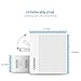 PISEN USB Wall Charger 4 Port International Travel Adapter US UK EU Plug 20W 5V 4A Total Output for iPhone, IPad, Samsung Galaxy, Nexus, Tablets and Android Smartphones White